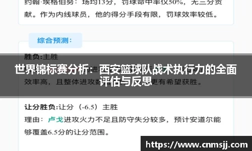 世界锦标赛分析：西安篮球队战术执行力的全面评估与反思